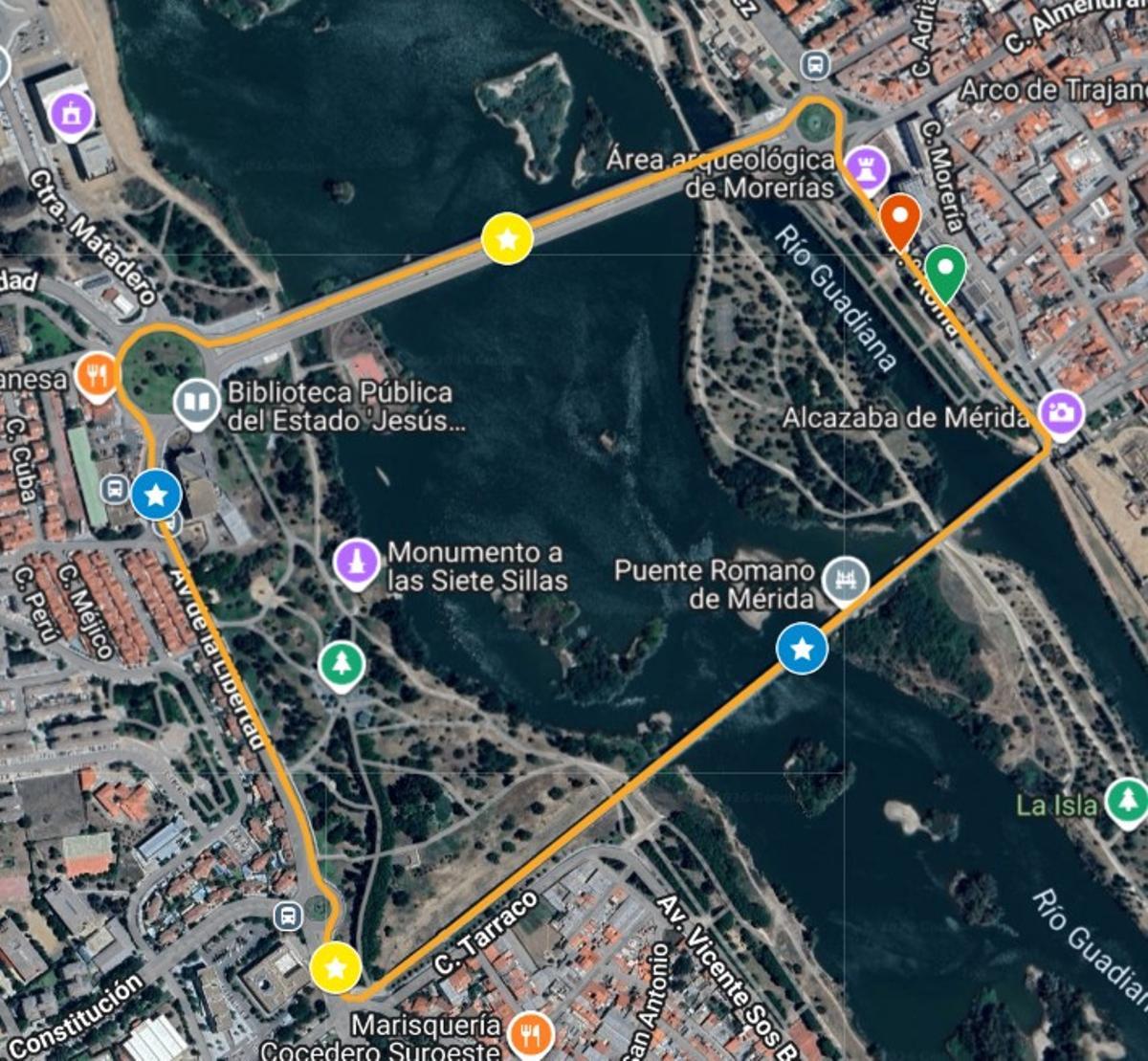 Recorrido del 5K Campeonato de España.