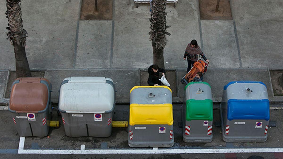 Contenedores de reciclaje