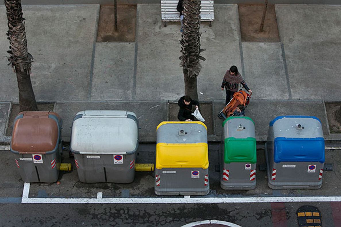 Contenedores de reciclaje