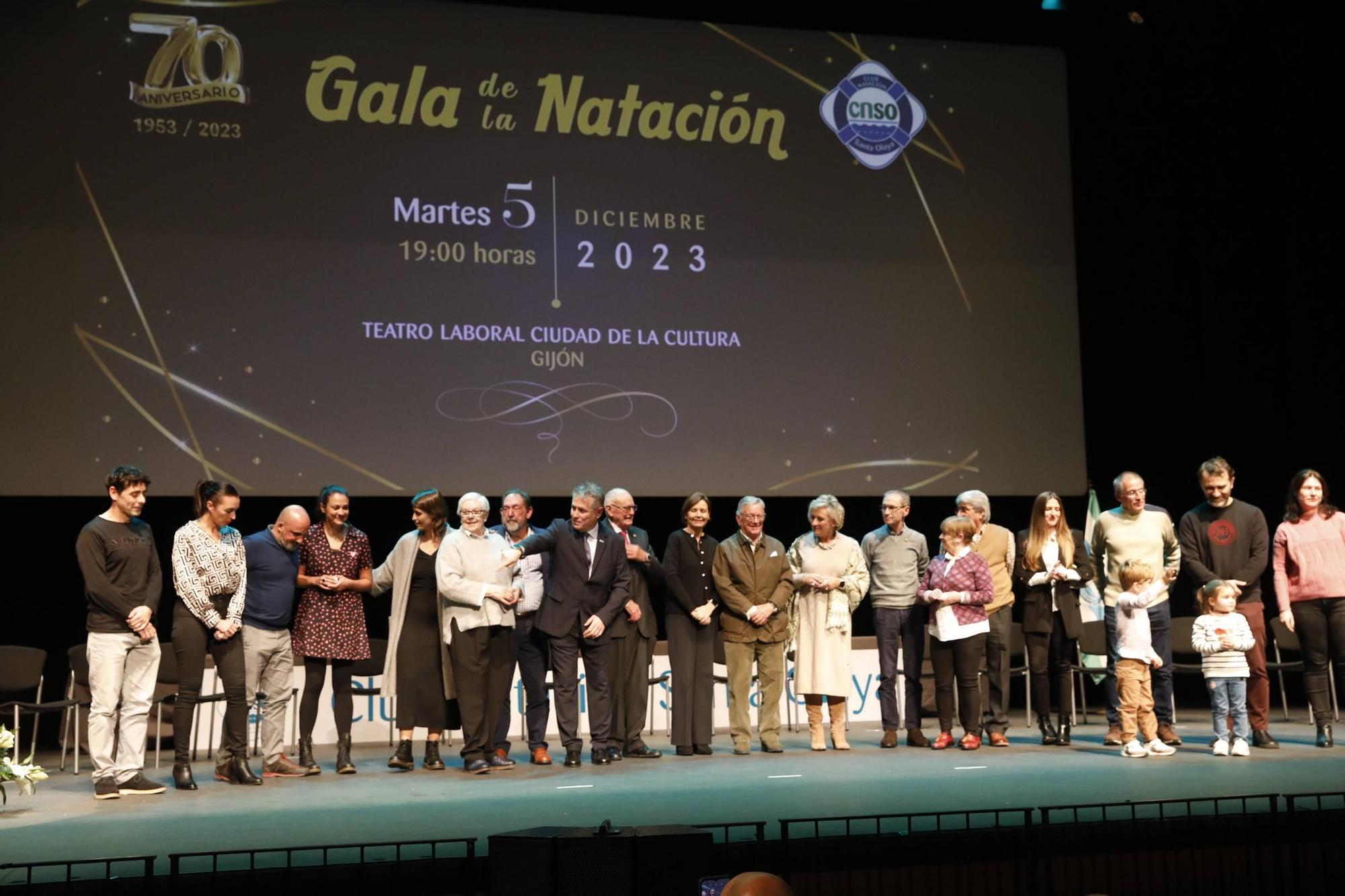 Así fue la gala por los 70 años del Club de Natación Santa Olaya (en imágenes)