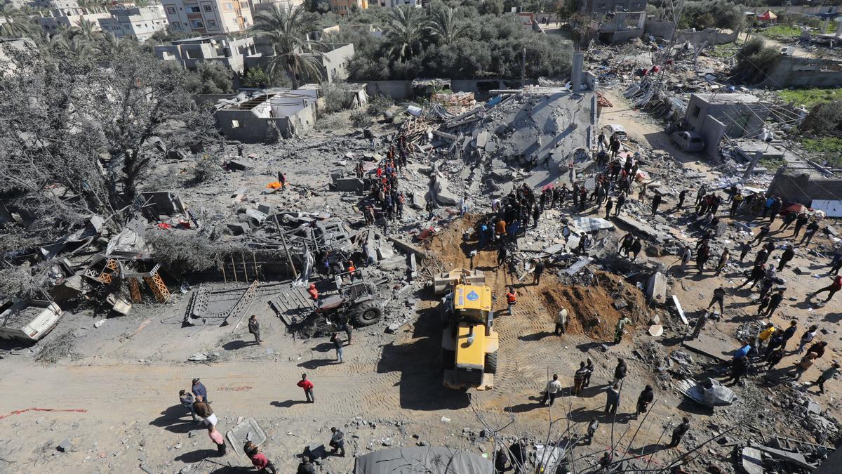 Escombros tras un ataque israelí sobre la Franja de Gaza