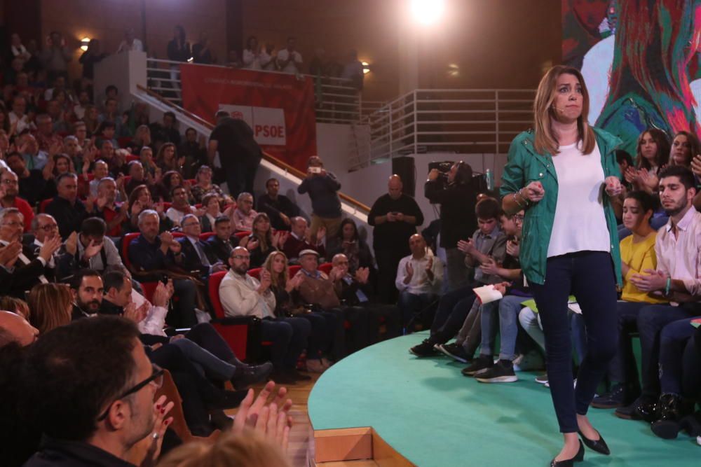 Susana Díaz participa en un acto electoral en la Facultad de Derecho