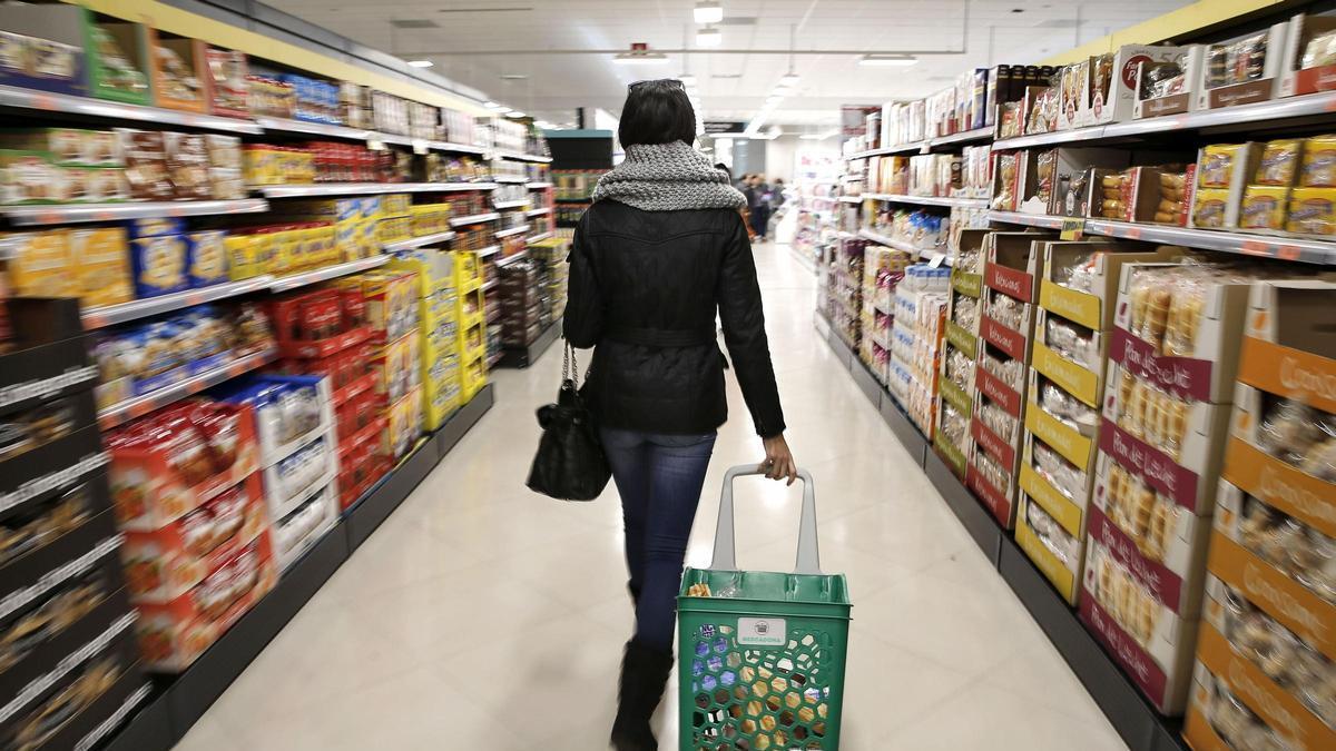 Interior de una tienda de Mercadona