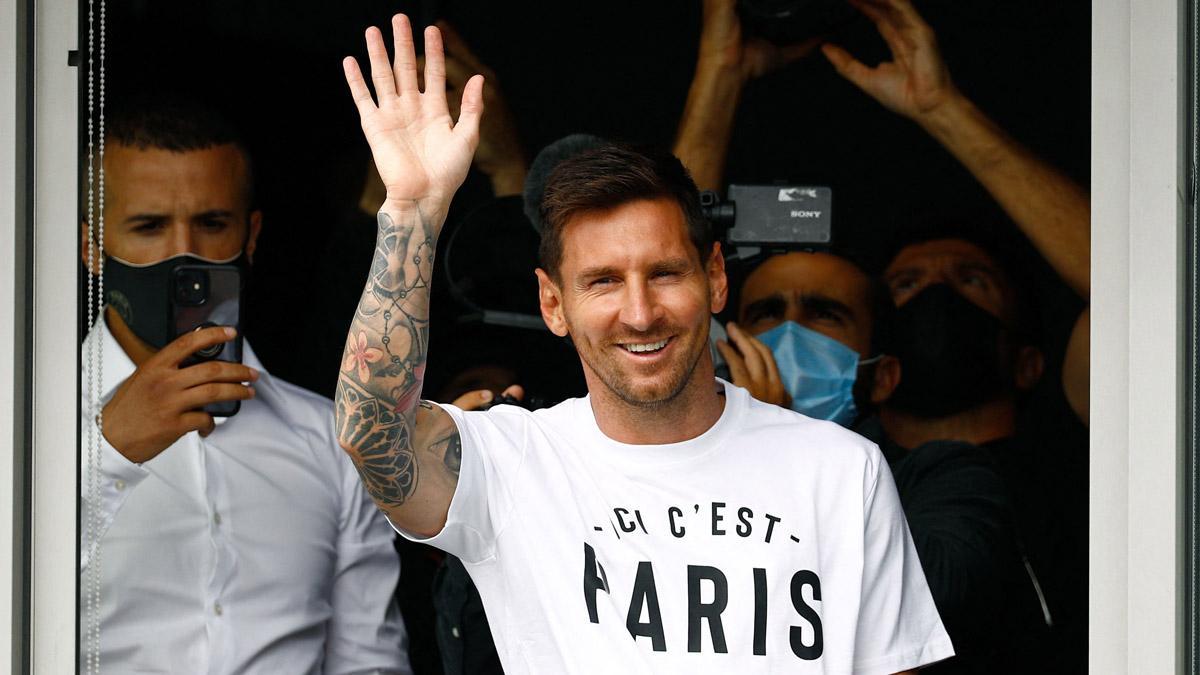 La dolorosa primera imagen de Messi en París