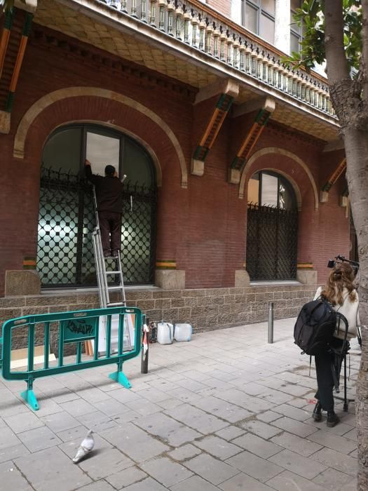 Les destrosses de la cinquena nit de protestes a Barcelona