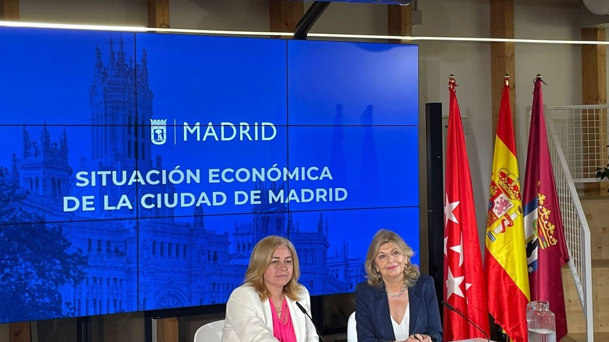 La vicealcaldesa de Madrid, Inma Sanz, y la delegada de Economía, Empleo y Hacienda, Engracia Hidalgo, presentan un informe sobre la situación económica de la capital.