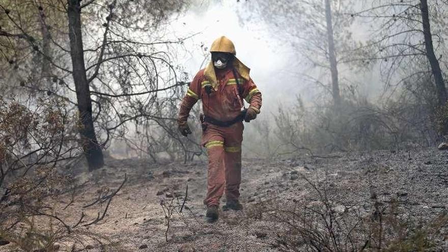 Unos 400 vecinos desalojados en Valencia por un fuego que arrasa ya casi 3.000 hectáreas