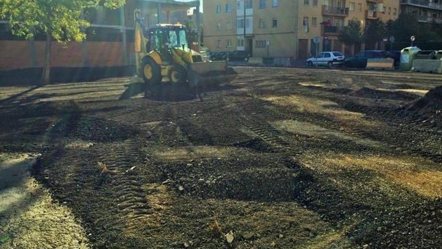 El solar habilitat al carrer Taure.