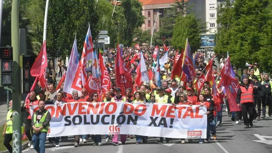 Arranca en A Coruña la primera de las tres jornadas de huelga del sector del metal