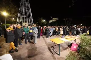 Todas las imágenes del 25N en el parque la de Pau de Ibiza