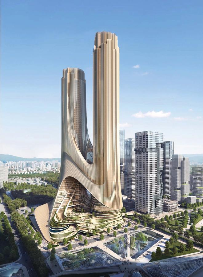 Torre C en ciudad vertical china de Shenzhen