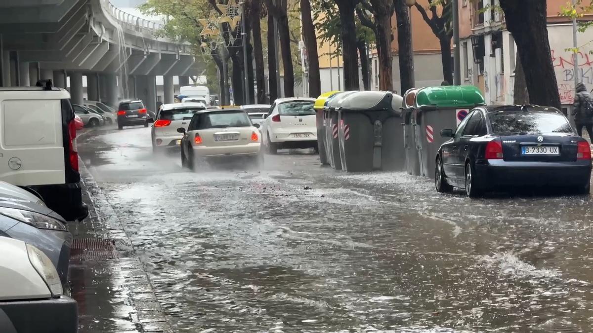 Lluvias torrenciales descargane en el Barcelonès, Vallès y Maresme