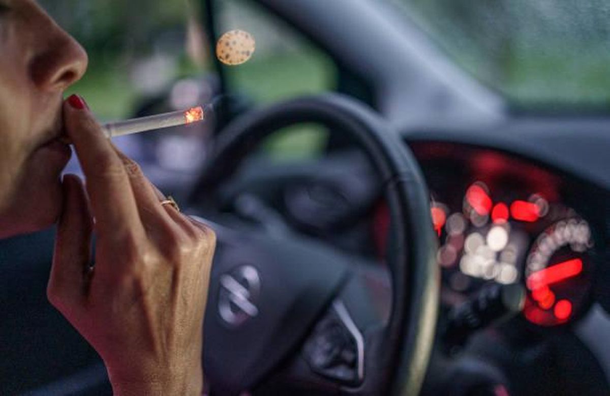 Smoking in the car can be very dangerous