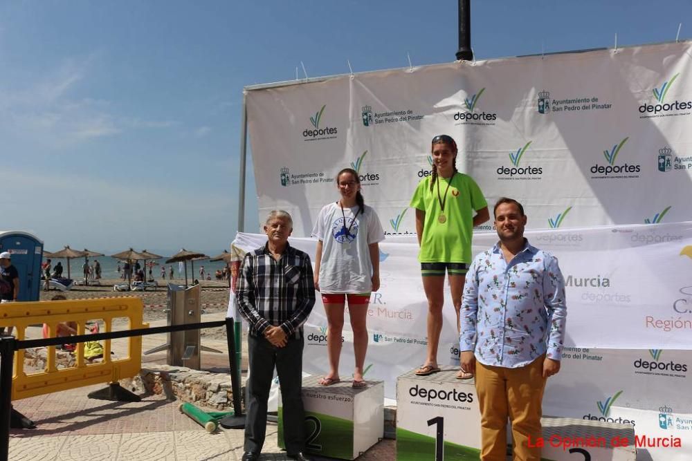 Final de triatlón de deporte escolar