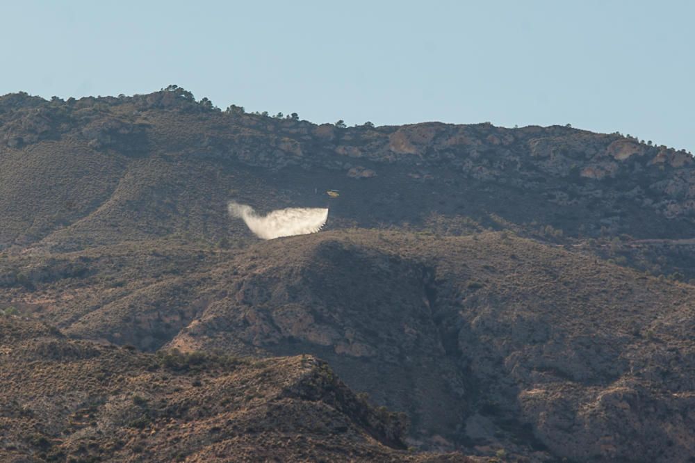 Incendio en la sierra de Crevillent