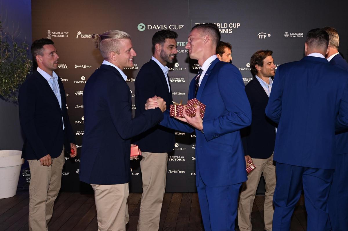Cena oficial en el Veles e Vents de València por la Copa Davis