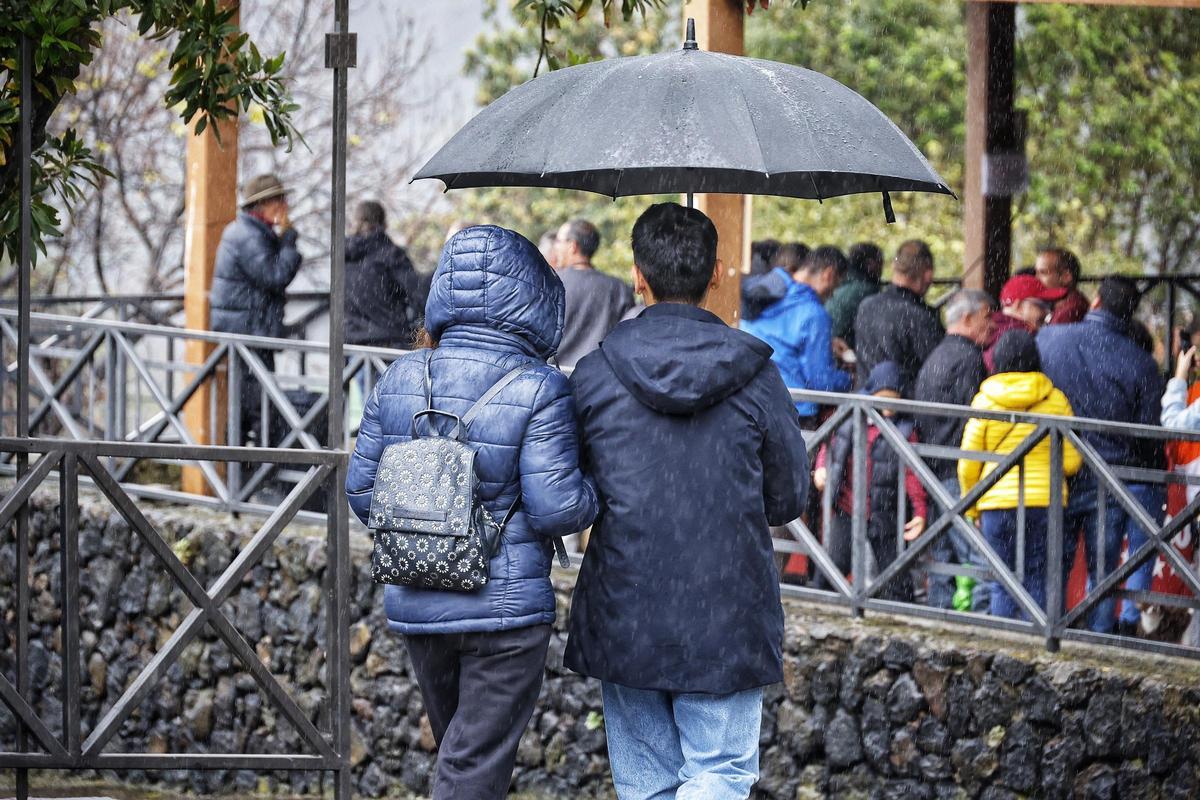 Lluvias en La Orotava.