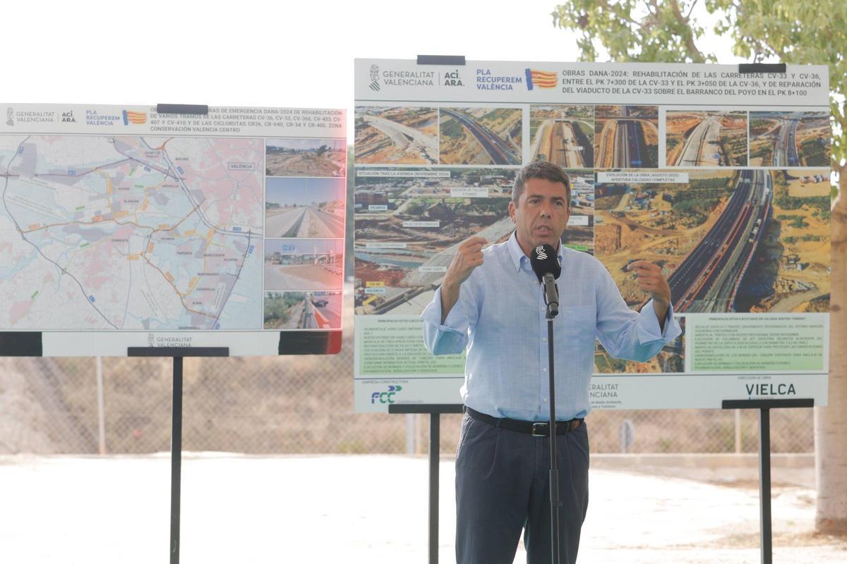 Carlos Mazón, en la presentación de un proyecto.