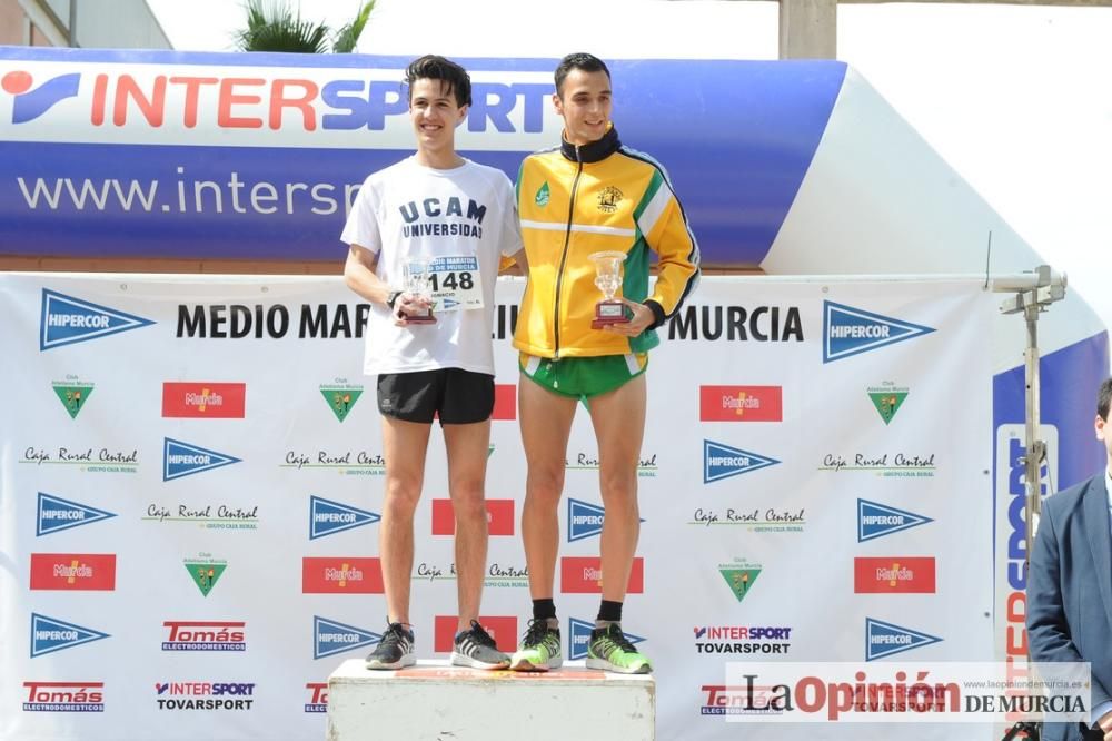 Media Maratón de Murcia: podios