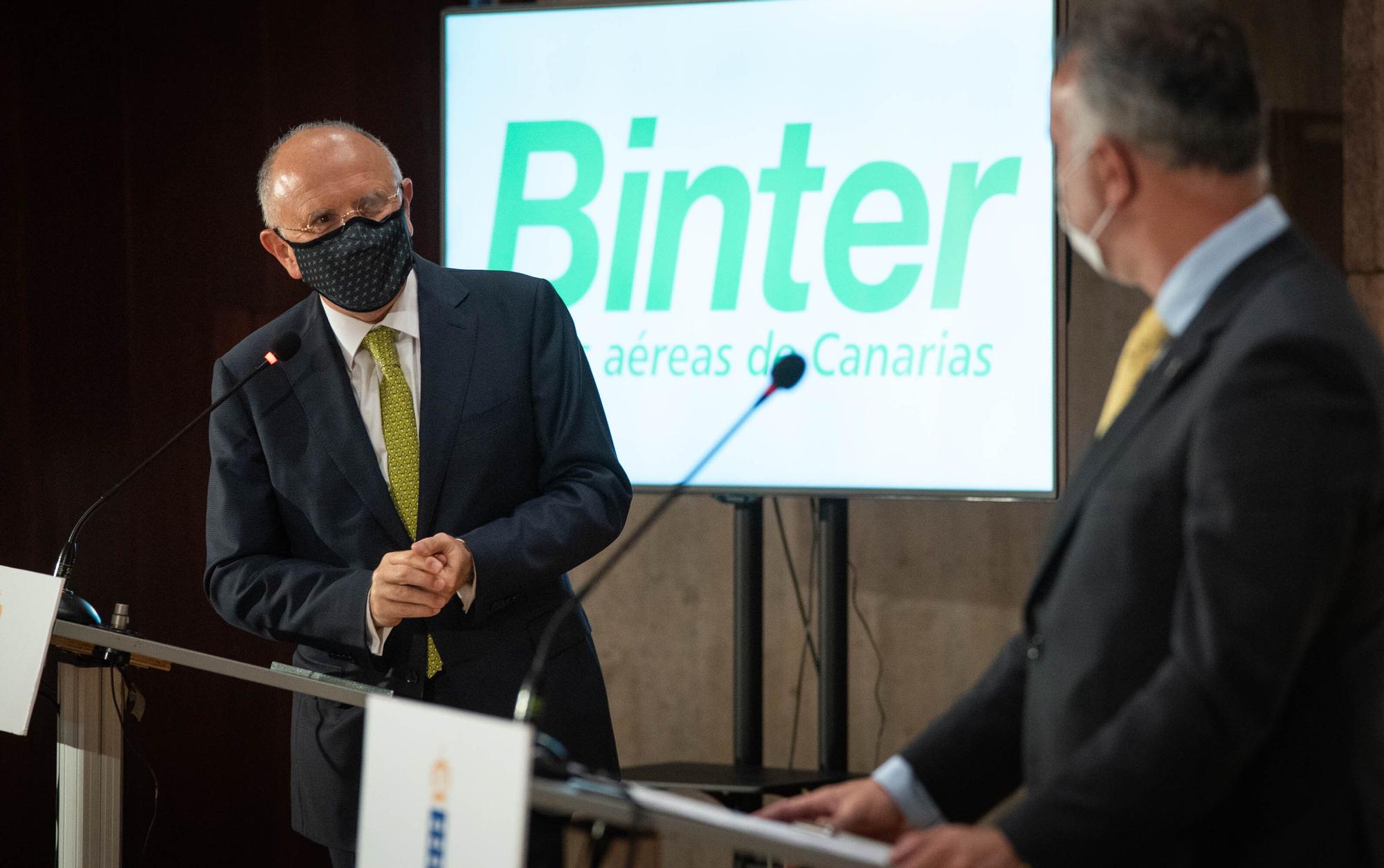 Presentación nuevas rutas de Binter