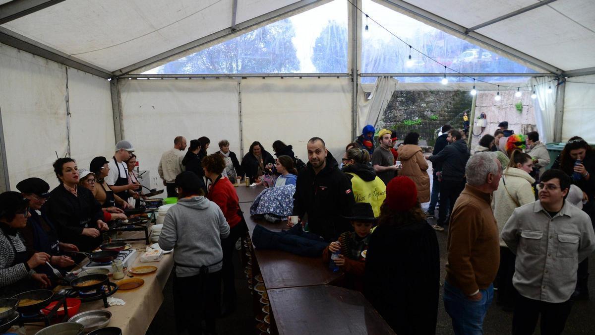 Filloada y festival de comparsas en Meiro (Bueu)