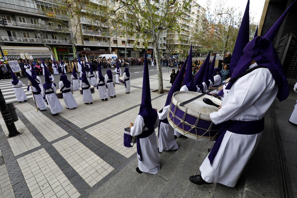 En imágenes | Procesiones del Jueves Santo en Zaragoza