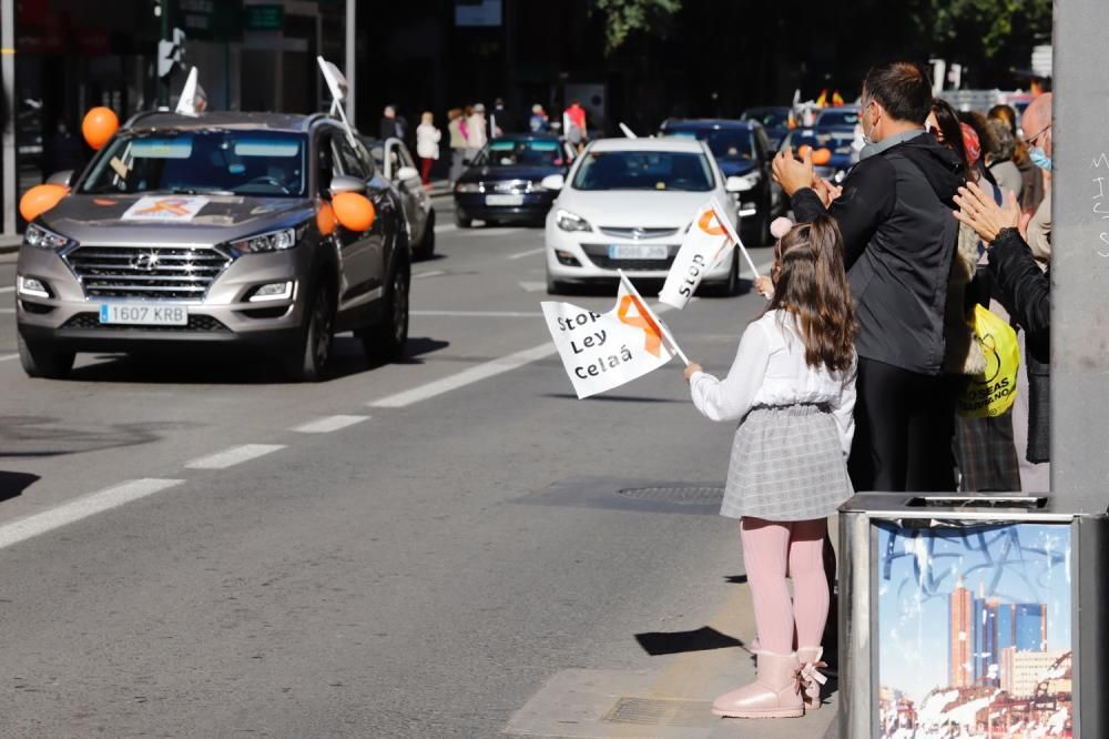 Miles de murcianos protestan en las calles contra la ley Celaá