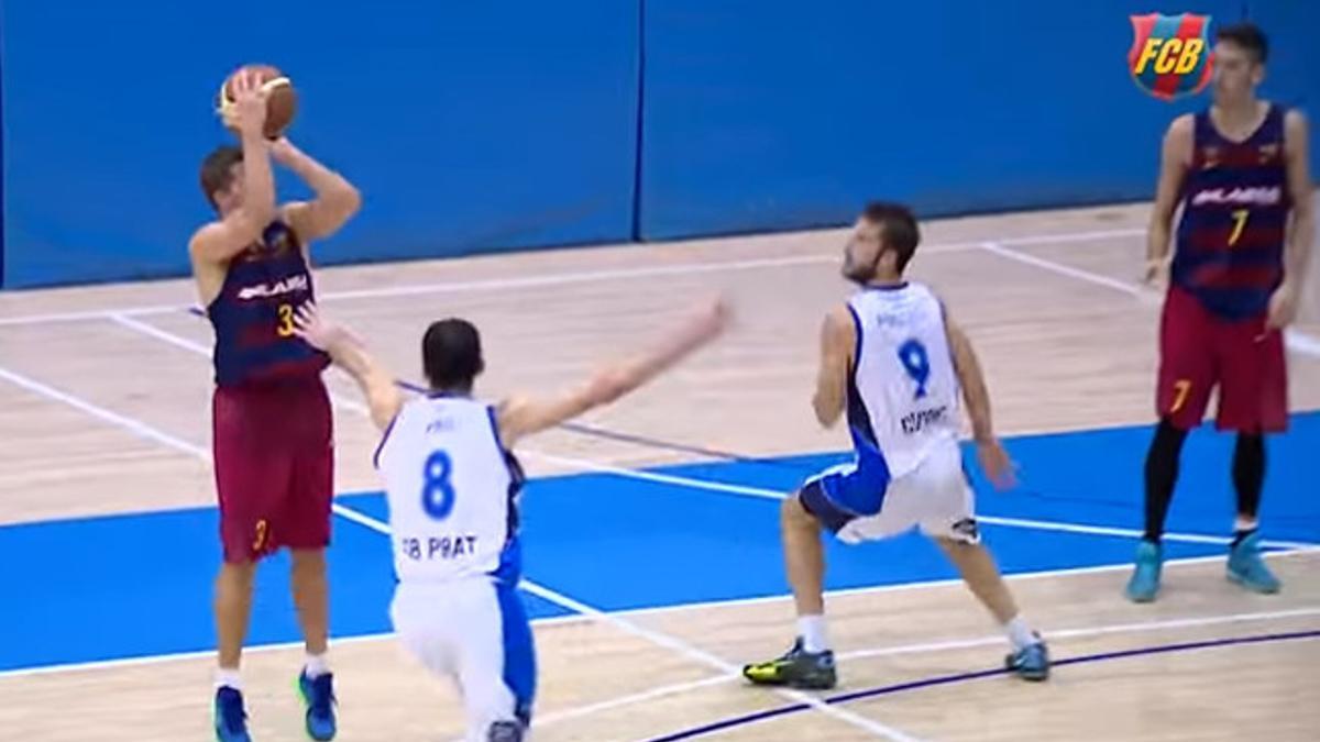 Lakovic anotó un triple ganador ante el CB Prat Joventut