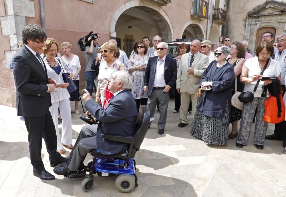 Puigdemont torna a Amer per celebrar la diada del Gremi de Pastissers