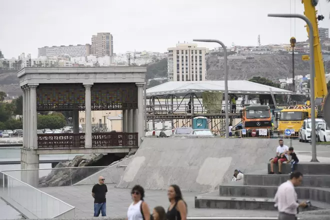 Nueva pérgola en el Parque Marítimo