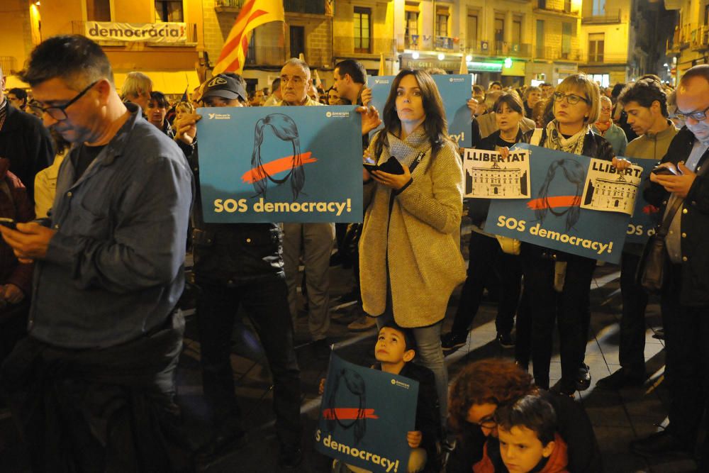 Concentració de rebuig a l'' empresonament del govern de Catalunya