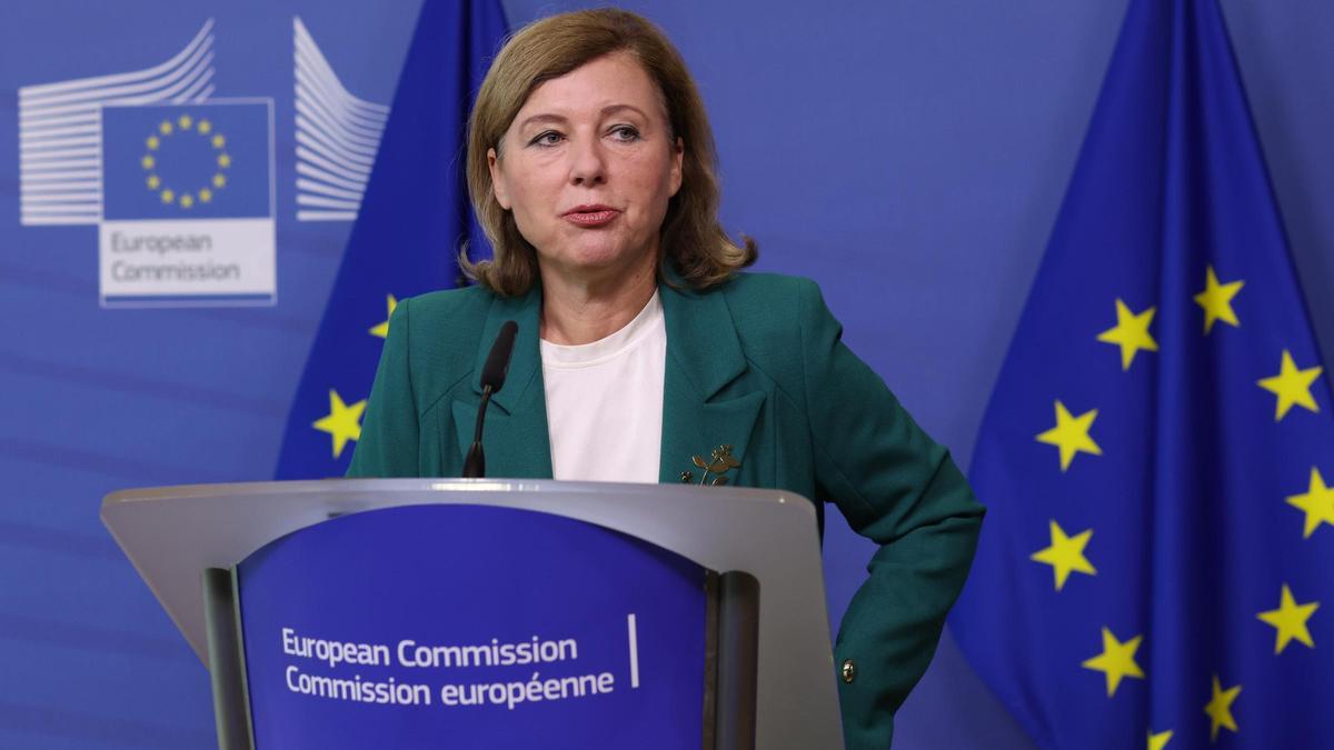 Vera Jourová, vicepresidenta de la Comissió Europea