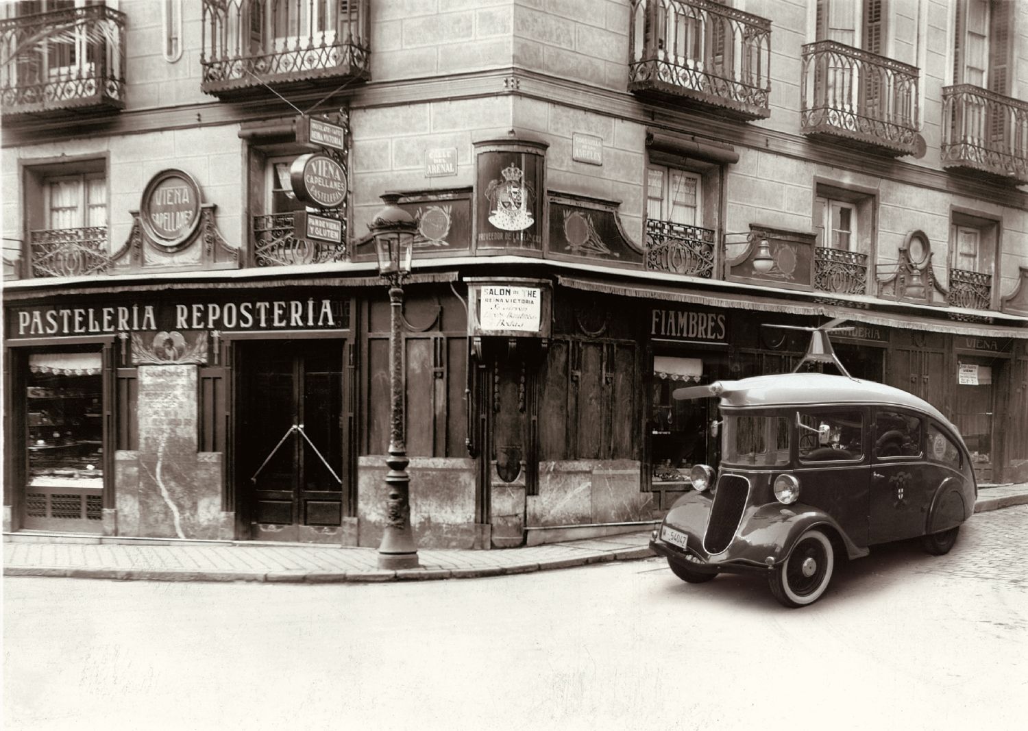 Foto histórica de la ciudad de Madrid.
