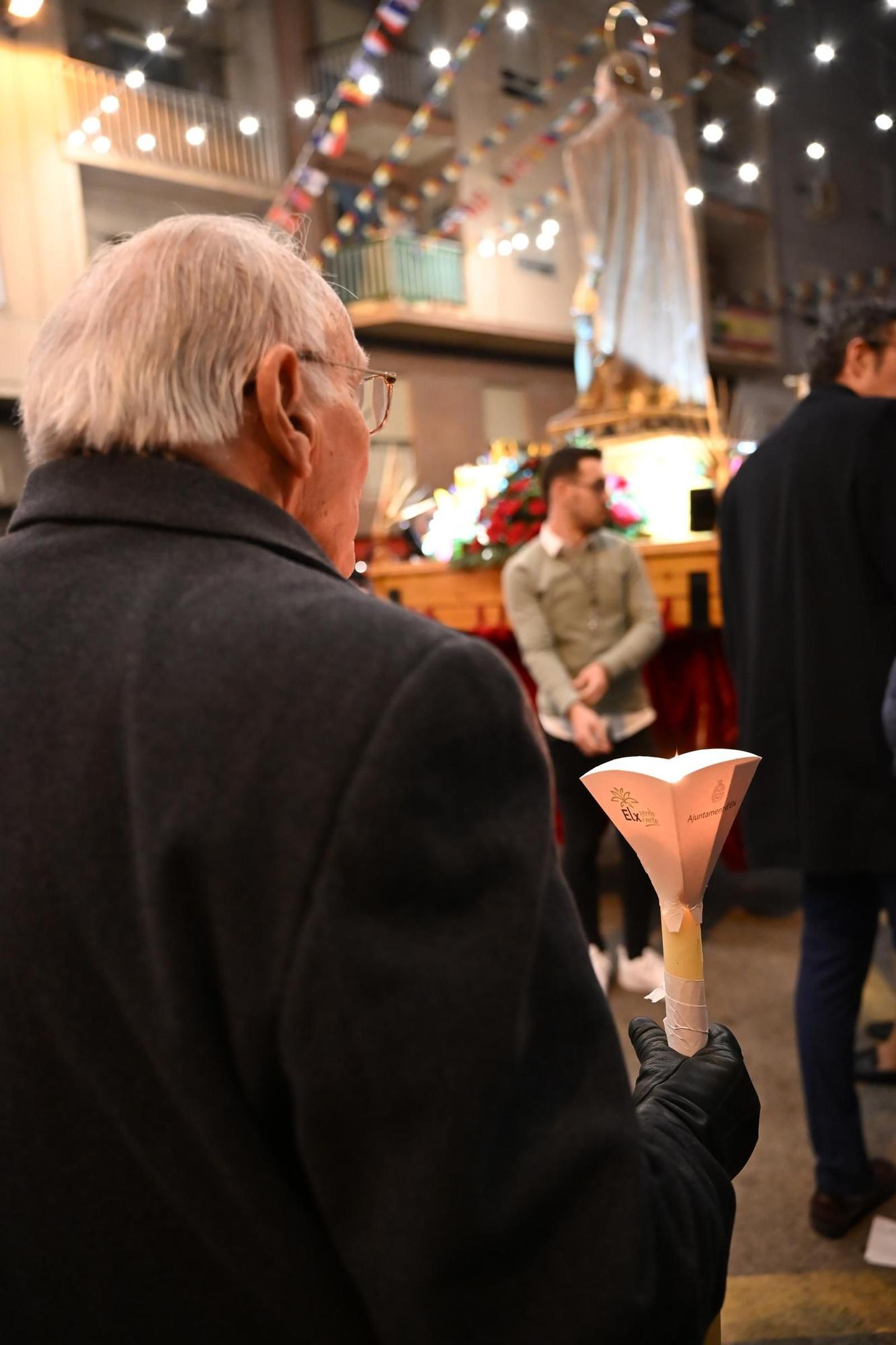 San Agatángelo sale en procesión en Elche