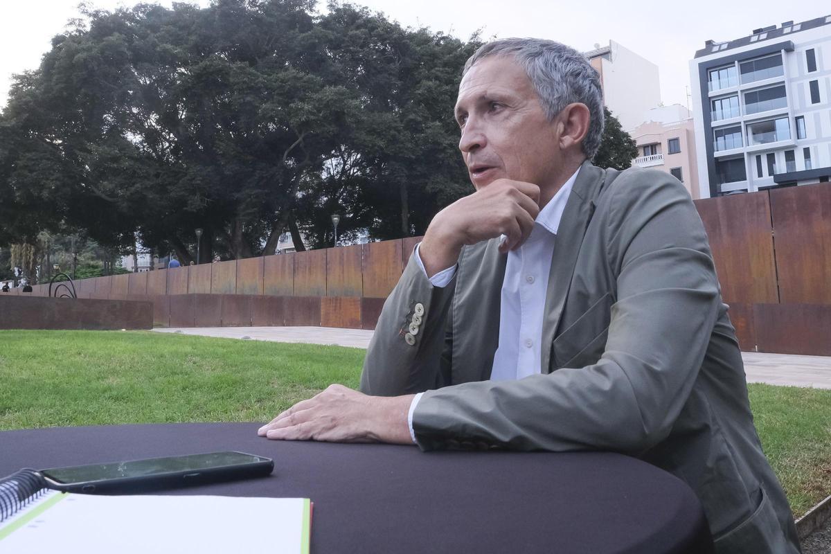 Enric Batlle durante la entrevista.