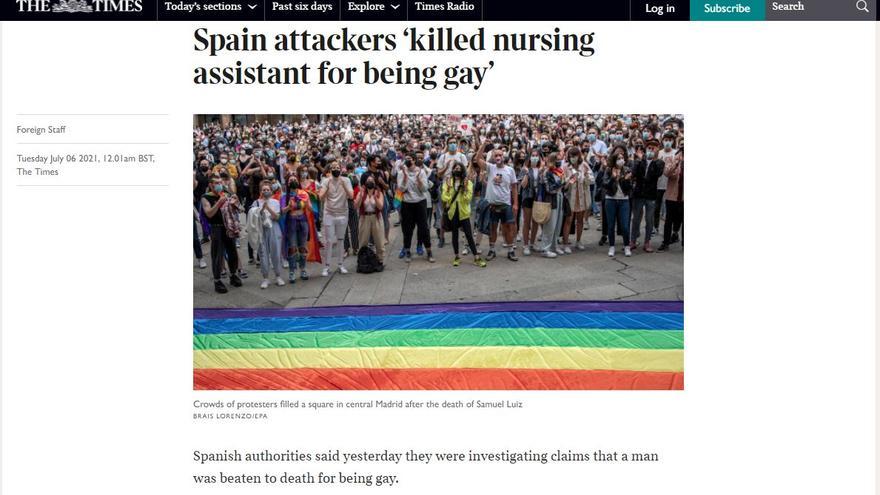 El periódico británico The Times relata lo sucedido en A Coruña