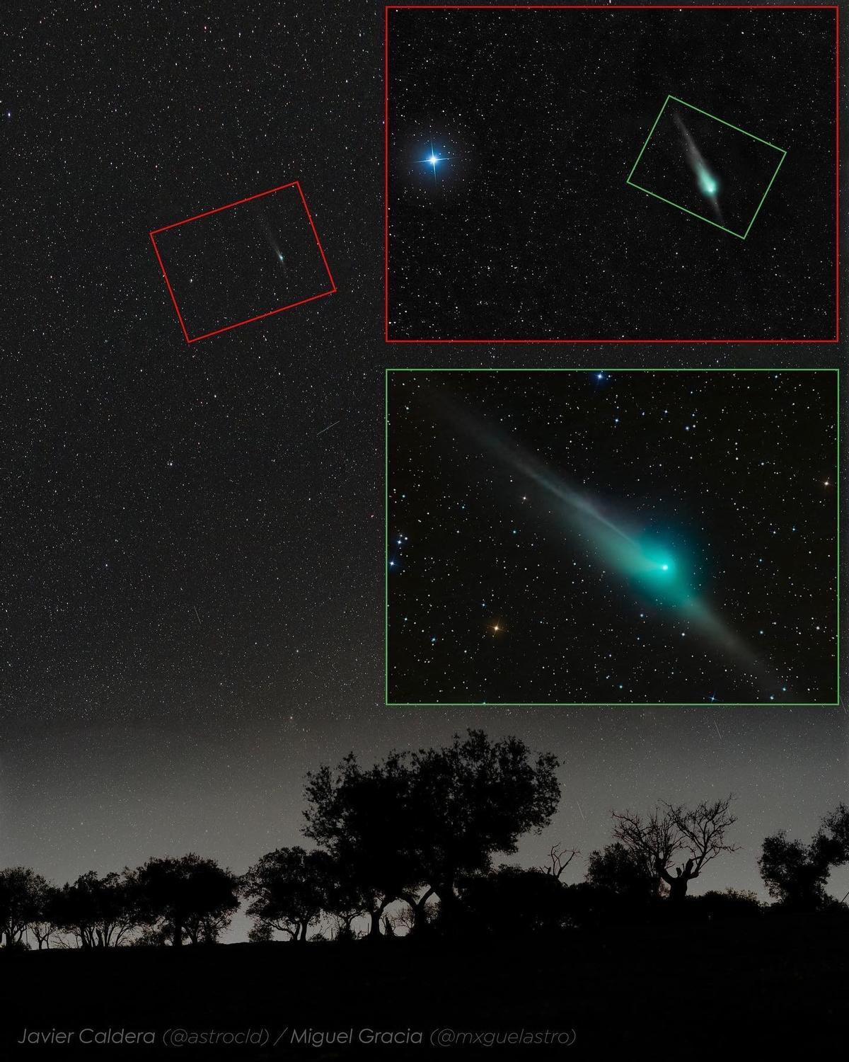 'Triple Vista del Cometa ZTF'.