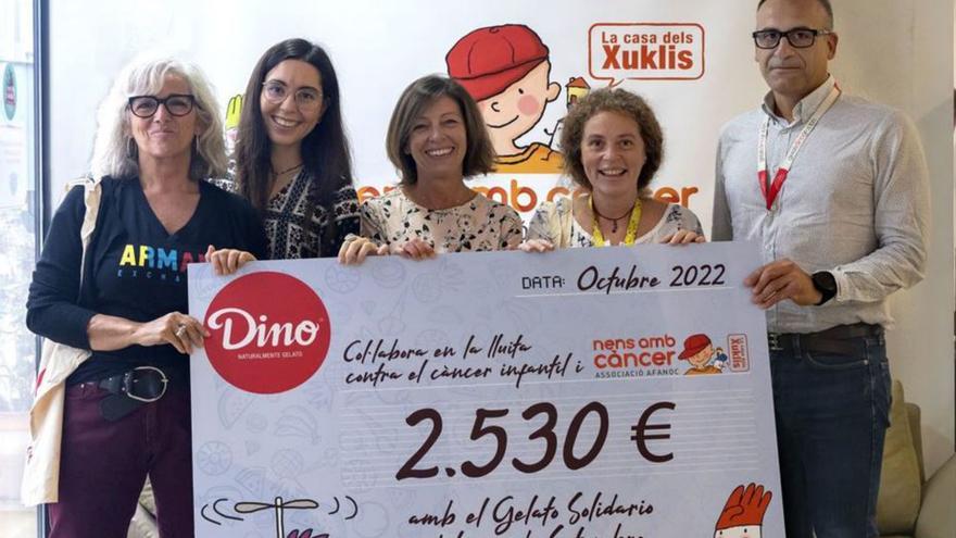 Un gelat solidari de Dino aporta diners a la lluita contra el càncer