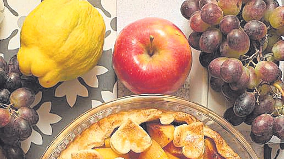 Tarta de ciruelas.