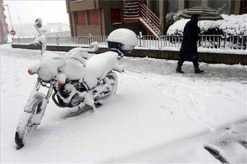 La nieve pinta de blanco España