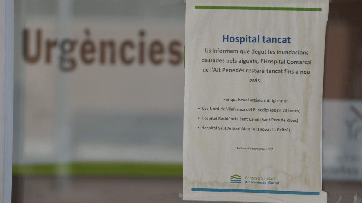 Cartel del Hospital Comarcal del Alt Penedès