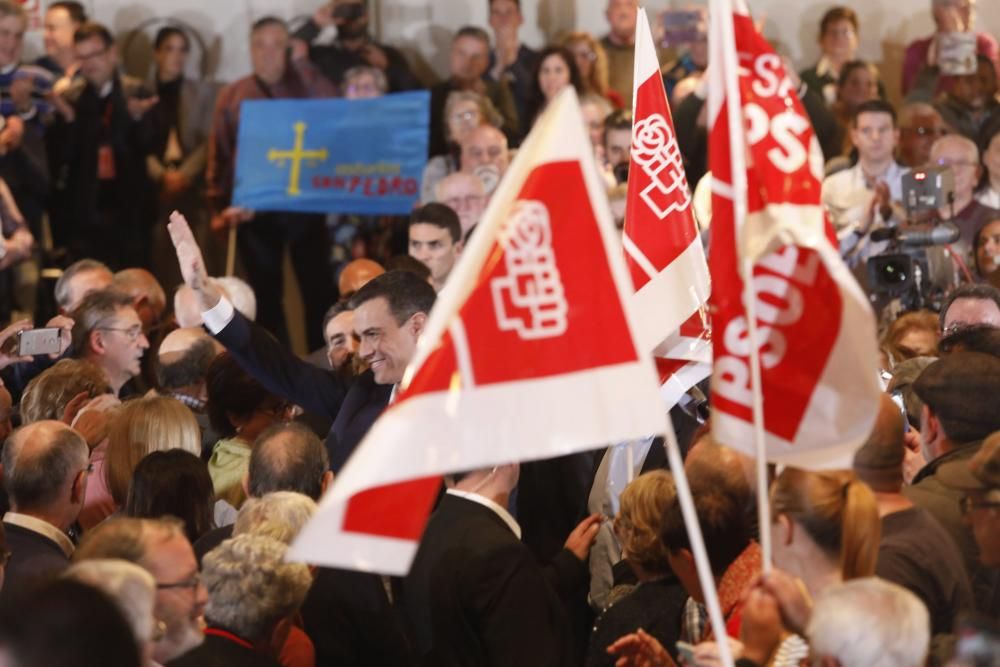 Mitín de Pedro Sánchez en Gijón