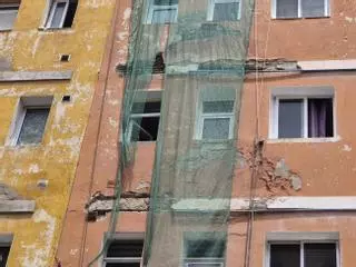 Deterioro de viviendas en la barriada de San Francisco de Las Palmas de Gran Canaria