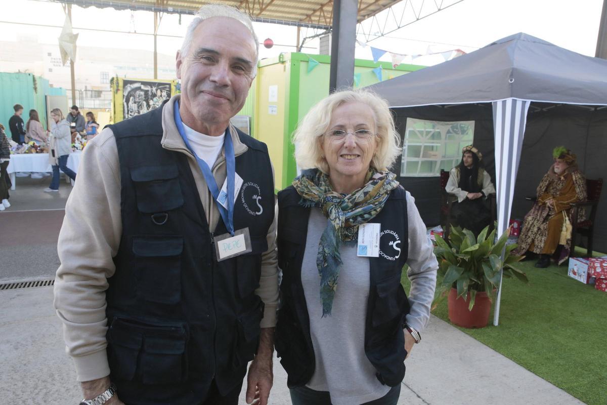 Pepe Gibert y Xon González, este miércoles en la Fundació Monti-sion Solidària.