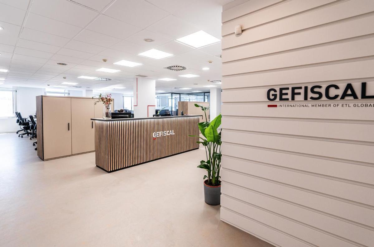 Interior de las oficinas de Gefiscal.