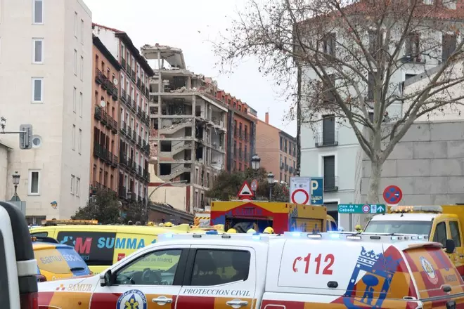 Explosió en un edifici del centre de Madrid