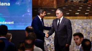 Carlos Mazón y Gan Pampols, en la presentación del Plan Endavant.