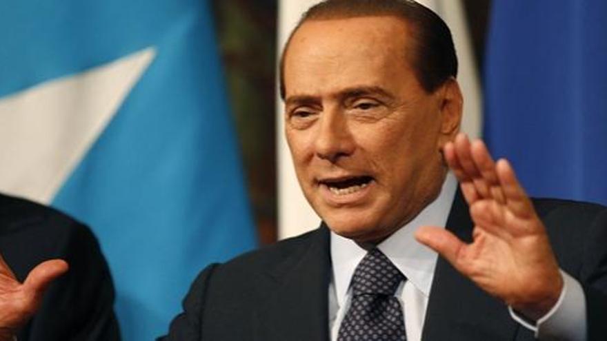 Berlusconi durante un acto oficial esta semana.