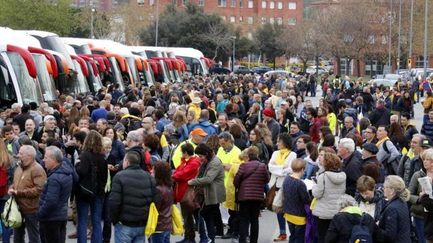 Més de 900 busos surten d&#039;arreu de Catalunya per participar a la manifestació
