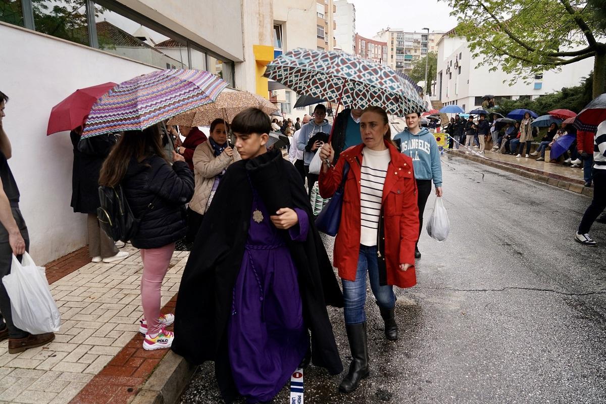 La  lluvia ha impedido varias salidas procesionales durante esta Semana Santa en Málaga.